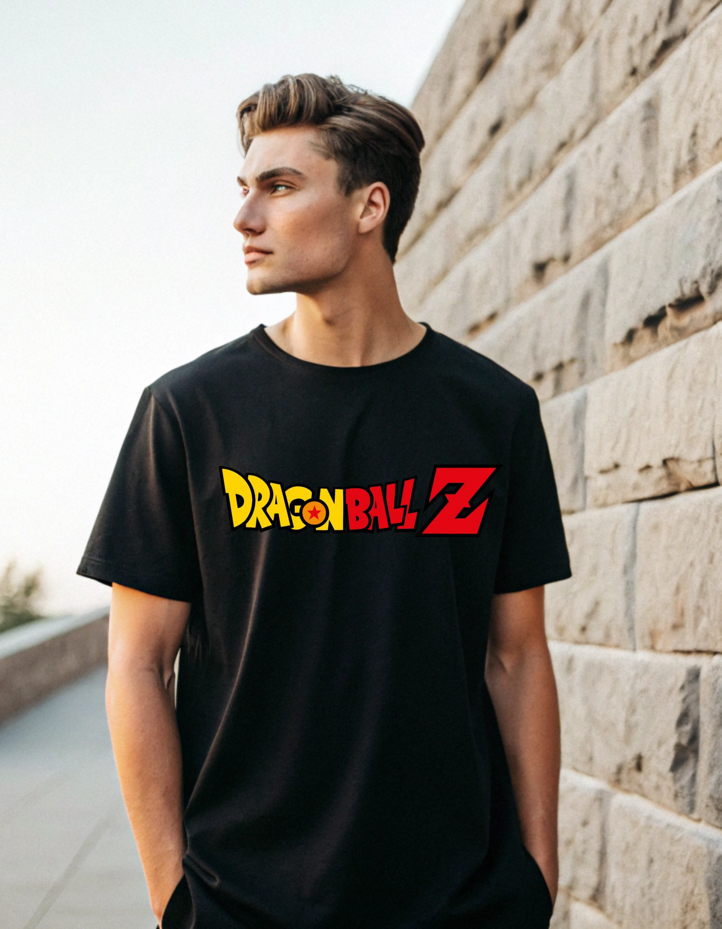 Men's Black Zenkai Zoomer Oversized T-shirt