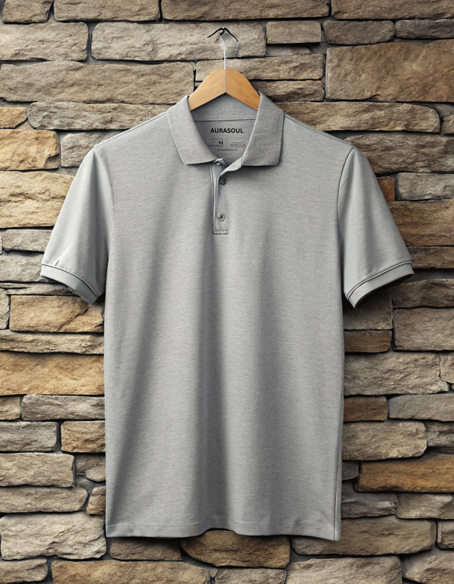 Premium Grey Polo T-shirt for Men