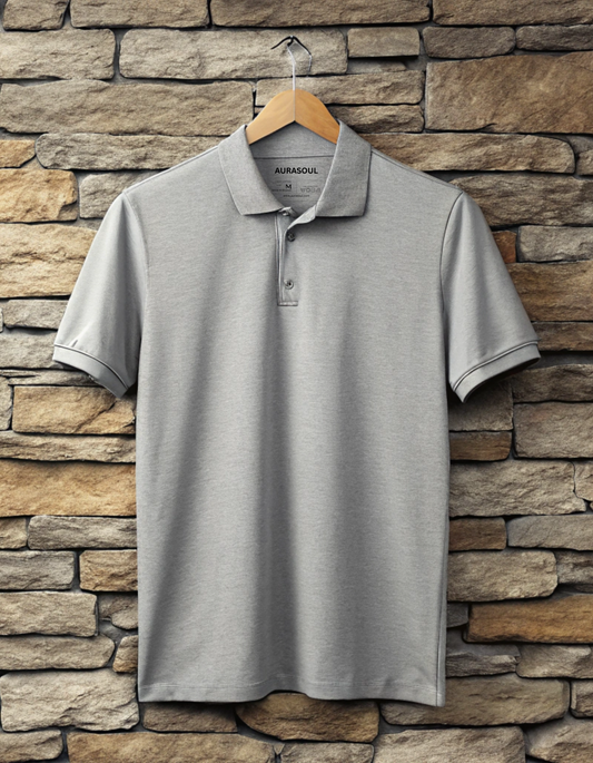 Premium Grey Polo T-shirt for Men