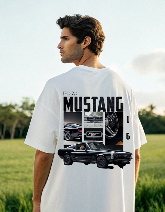 Retro Stang Oversized T-shirt for Men