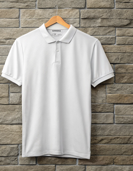 Premium White Polo T-shirt for Men