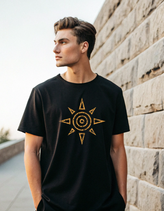 Men's Black Cosmic Core Oversized T-shirt