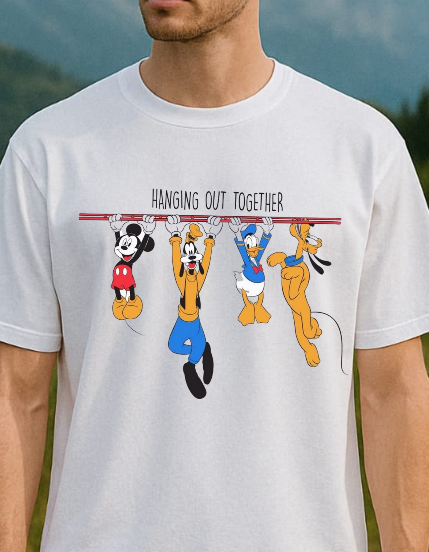 Hanging Out Together | The Classic Toon Crew Oversized T-shirt